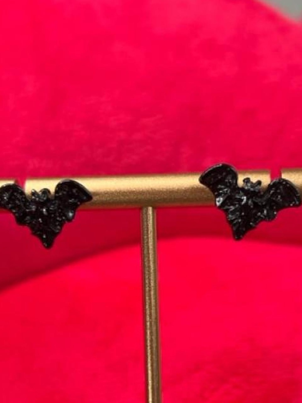 Black Bat Stud Earrings - Women Jewelry